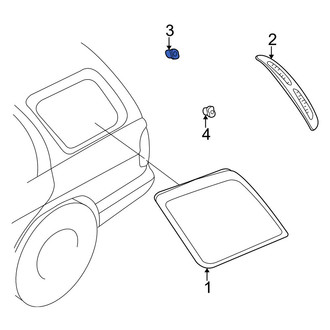 Infiniti OE - Upper Back Up Light Grommet