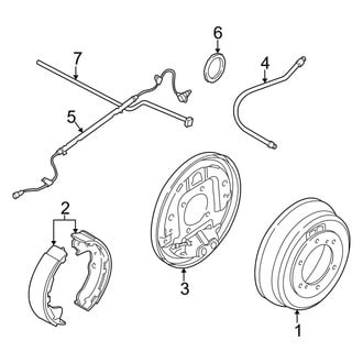 Infiniti OE - Rear Suspension - Brake Components