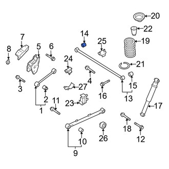 Infiniti OE - Rear Right Suspension Lateral Arm Bushing