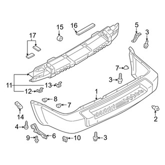 Infiniti OE - Rear Bumper - Bumper & Components