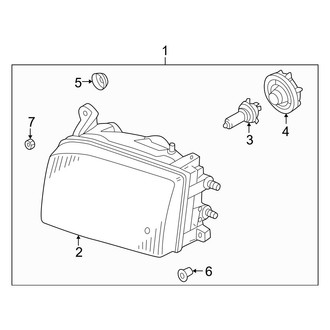 Infiniti OE - Front Lamps - Headlamp Components (From 12/98)