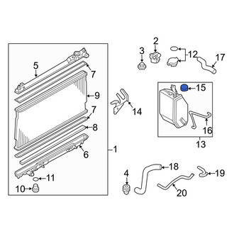 Infiniti OE - Engine Coolant Reservoir Cap