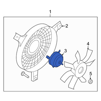 Infiniti OE - A/C Condenser Fan Motor