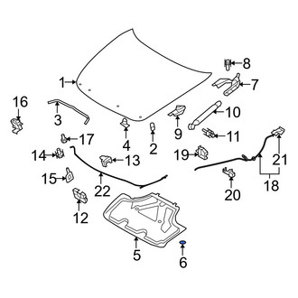 Infiniti OE - Hood Insulation Pad Clip