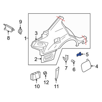 Infiniti OE - Fuel Door Spring