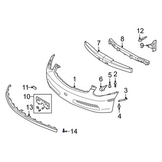 Infiniti OE - Center Radiator Support Splash Shield Screw