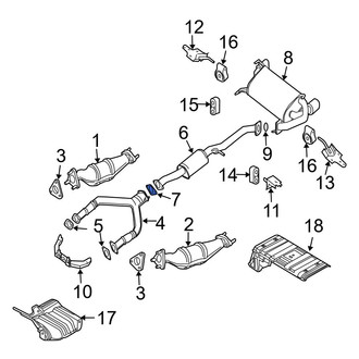 Infiniti OE - Center Exhaust Muffler Gasket