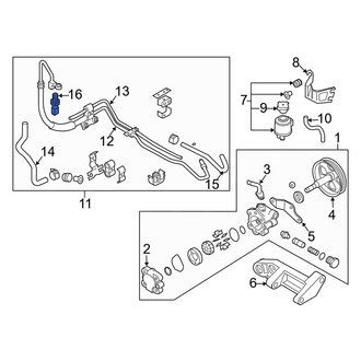 Infiniti OE - Front Power Steering Pressure Sensor