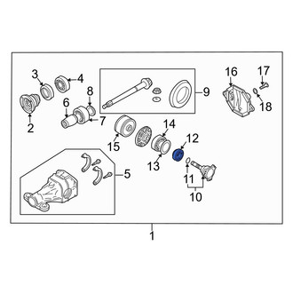 Infiniti OE - Rear Drive Axle Shaft Seal