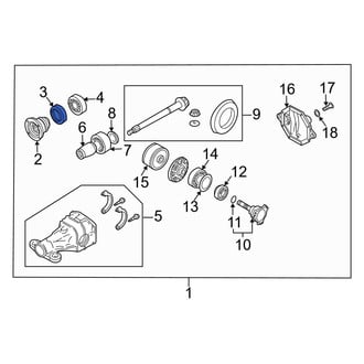 Infiniti OE - Rear Differential Pinion Seal