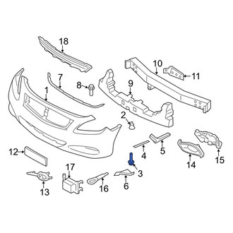 Infiniti OE - Bumper Cover Support Rail Screw