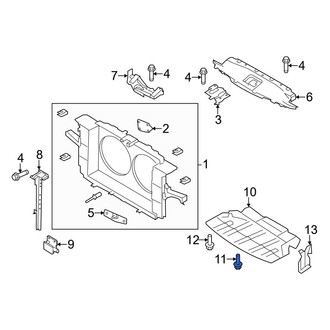 Infiniti OE - Center Radiator Support Splash Shield Screw