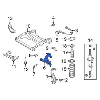 Infiniti OE - Front Left Lower Suspension Control Arm