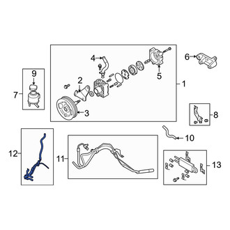 Infiniti OE - Upper Power Steering Return Hose