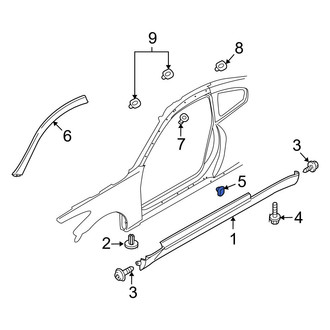 Infiniti OE - Rocker Panel Molding Clip