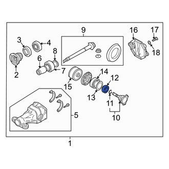 Infiniti OE - Front Left Inner Drive Axle Shaft Seal