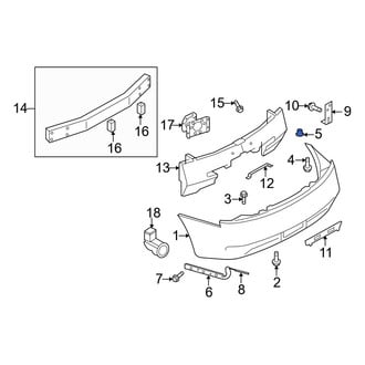 Infiniti OE - Front Bumper Cover Grommet
