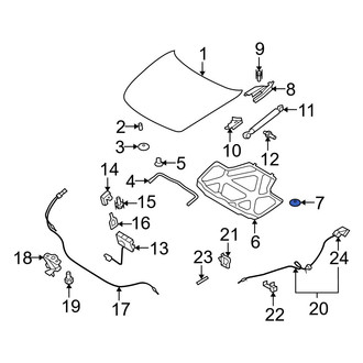 Infiniti OE - Hood Insulation Pad Clip