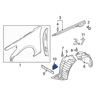 Infiniti OE - Right Fender Liner Support Bracket