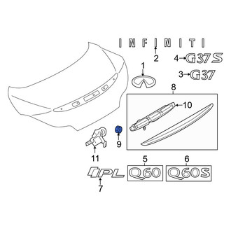 Infiniti OE - Trunk Trim Panel Nut