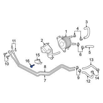 Infiniti OE - Automatic Transmission Oil Cooler Hose Banjo Bolt