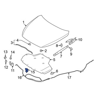 Infiniti OE - Front Hood Safety Catch