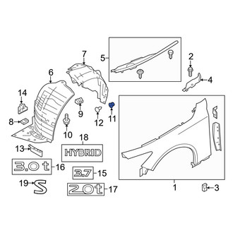 Infiniti OE - Bumper Cover Nut