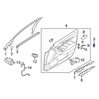 Infiniti OE - Roof Opening Trim Clip