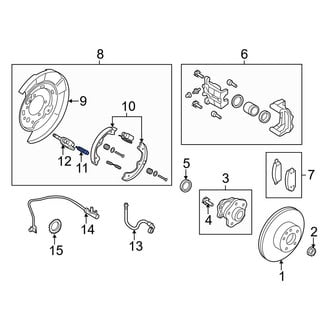 Infiniti OE - Rear Parking Brake Lever