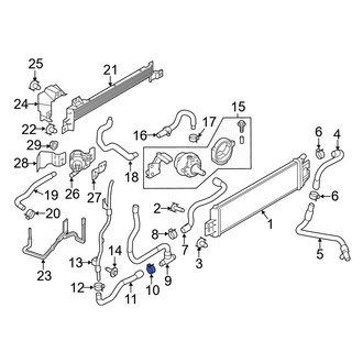 Infiniti OE - Right Intercooler Hose Clamp