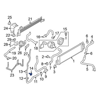Infiniti OE - Engine Coolant Reservoir Bolt
