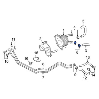 Infiniti OE - Engine Oil Cooler Hose Retaining Clamp