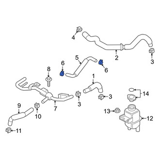 Infiniti OE - Right Intercooler Hose Clamp