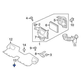 Infiniti OE - Wheel Arch Molding Clip