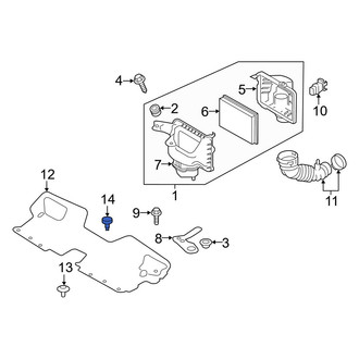 Infiniti OE - Inner Fender Liner Retainer