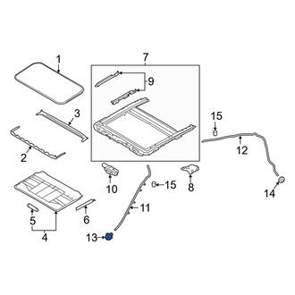 Infiniti OE - Sunroof Drain Hose Grommet