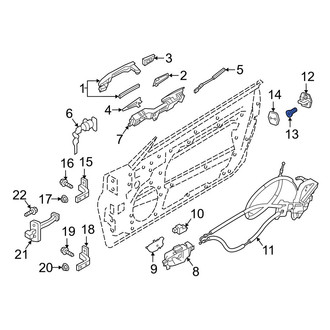 Infiniti OE - Door Lock Striker Plate Bolt