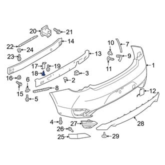 Infiniti OE - Bumper Cover Retainer