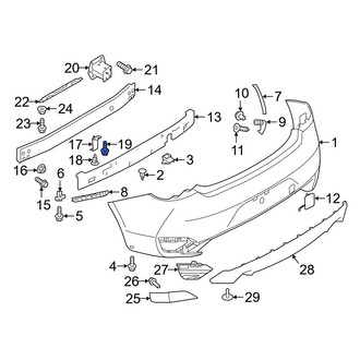 Infiniti OE - Rear Inner Interior Door Handle Bolt