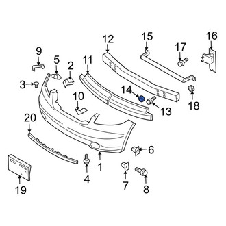 Infiniti OE - Bumper Impact Bar Nut