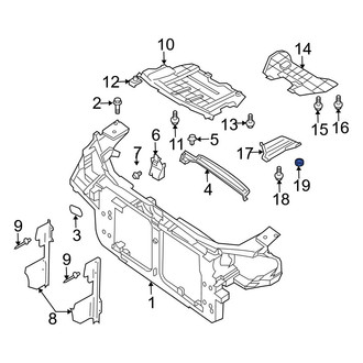 Infiniti OE - Battery Hold Down Nut