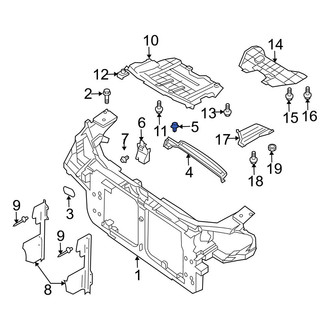 Infiniti OE - Grille Retainer