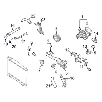 Infiniti OE - Engine Coolant Pipe O-Ring