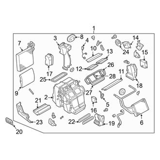 Infiniti OE - Air Conditioner & Heater - Evaporator & Heater Components