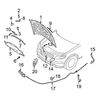 Infiniti OE - Hood Insulation Pad Clip