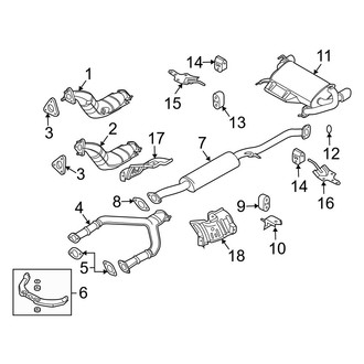 Infiniti OE - Exhaust System - Exhaust Components