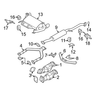 Infiniti OE - Exhaust System - Exhaust Components