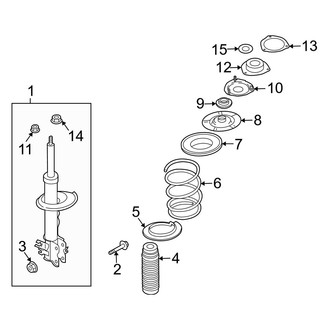 Infiniti OE - Front Suspension - Struts & Components (RWD)