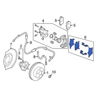 Infiniti OE - Front Disc Brake Caliper Hardware Kit