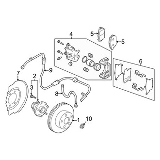 Infiniti OE - Front Suspension - Brake Components